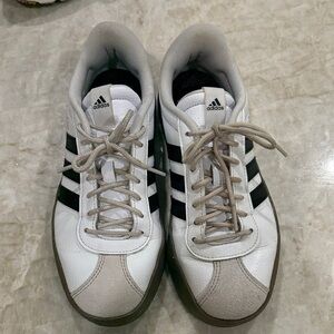 Adidas Classic White and Black Trainers